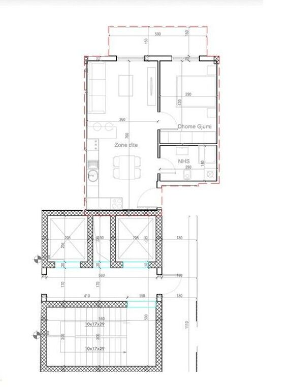 Appartamento 1+1 in vendita investito a ''Tirana Porta e Re''