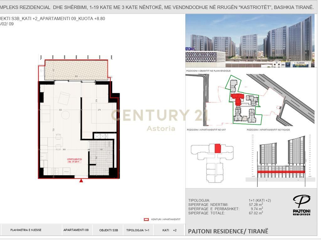 Appartamento 1+1 in Vendita a Pajtoni Residence, Tirana