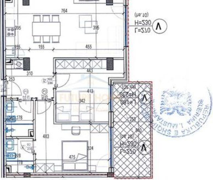 In vendita, Appartamento 2+1+2, Residenza Kodra e Diellit 2