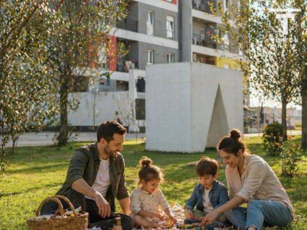 SHITET, APARTAMENT 2+1, KOMPLEKSI UNIVERS CITY, TIRANË