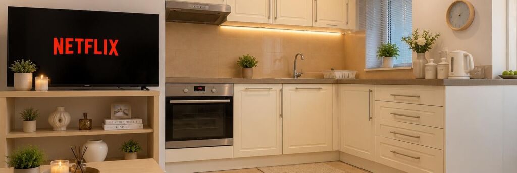 Center, Apartment 2+1 fully furnished for rent.
