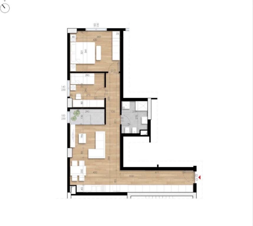 📣 FOR SALE Apartment 2+1 📍 Garden Residence Turdiu, Former Aviation Field ✨
