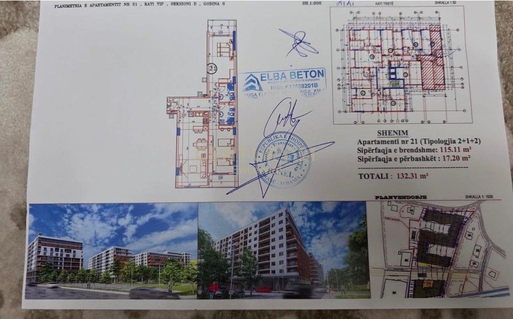 Paskuqan - In vendita 2+1+2 132.31m2 Presso il Complesso Space City Vicino alla Rotonda di Paskuqan 167.000 €