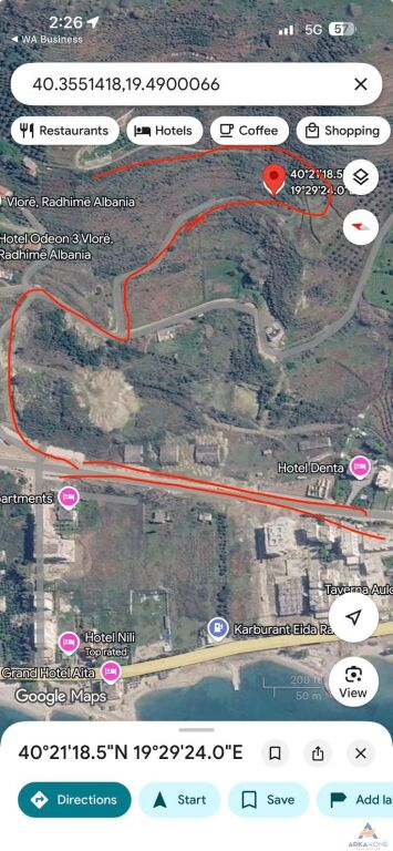 SHITEN TOKA NGA 1.000 M2 "RADHIME" 250000 EURO SECILA