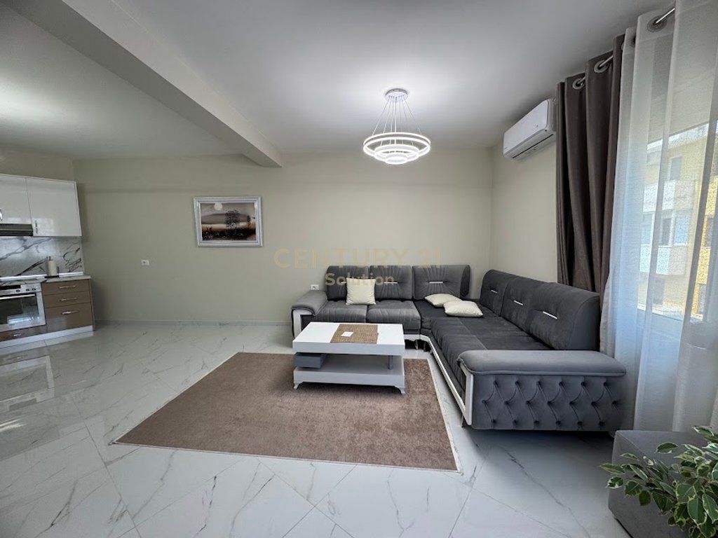 Apartment 2+1 for rent in the Golden Tower residence, on Mine Peza Street. The apartment is located on the 7th floor and offers a functional layout with spacious rooms and natural lighting. The property has a total area of 105 m² (87 m² net) and has never been inhabited before, offering completely new living conditions. The residence is modern, with management and high construction standards, in one of the most sought-after areas of Tirana. Price: 1,300 €/month For more information or a property visit, contact.
