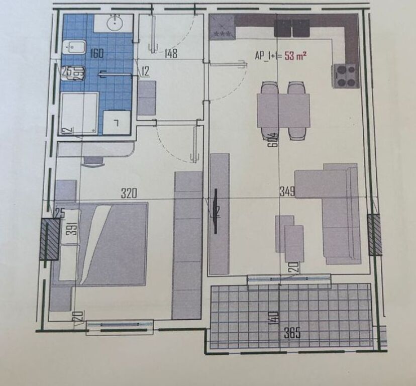 Bathore , 1+1+parking for sale opposite Hallaci