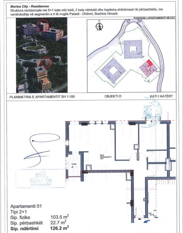 🏡 Shitet Apartament 2+1 – Morina City Residence
