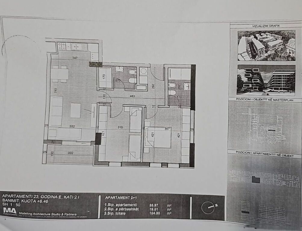 FOR SALE, APARTMENT 2+1+2+PARKING SPACE, AT UNIVERS CITY