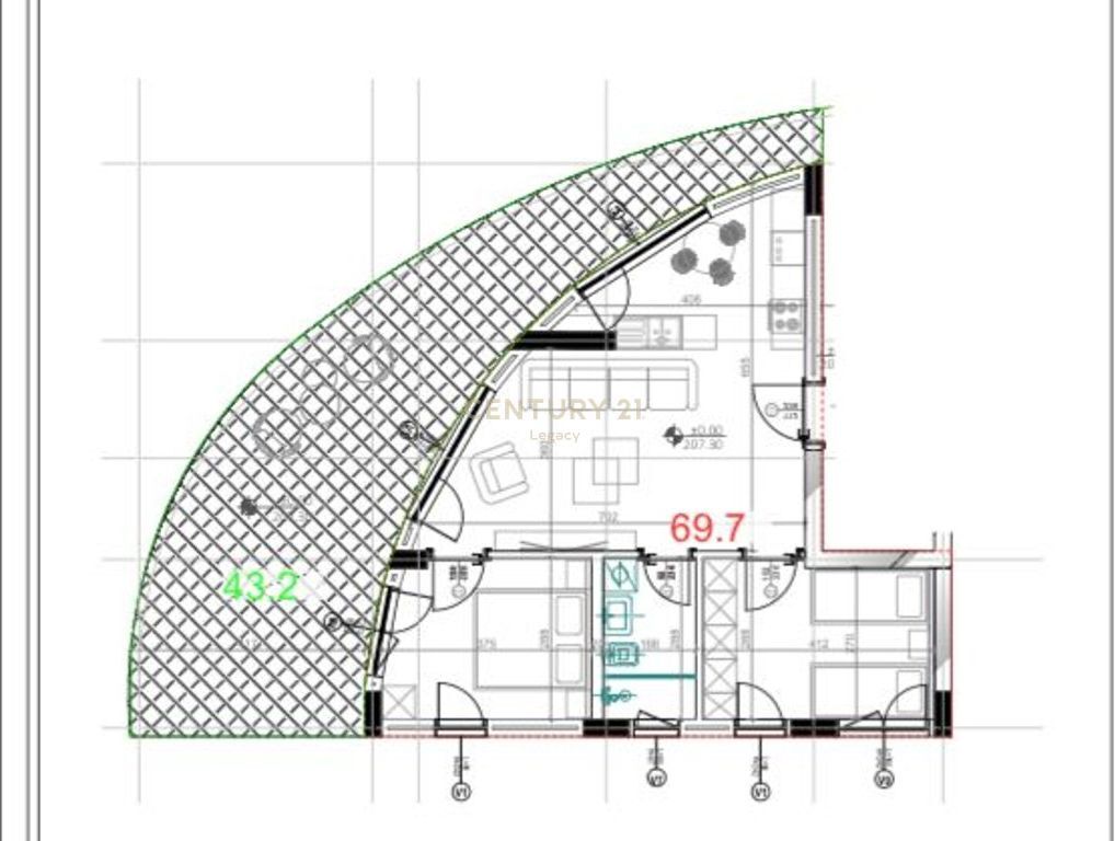 New Listing! 2+1 APARTMENT FOR SALE - KODRA E DIELLIT RESIDENCE 2