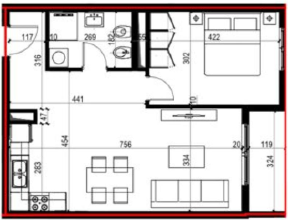 Apartment 1+1 for Sale Univers City