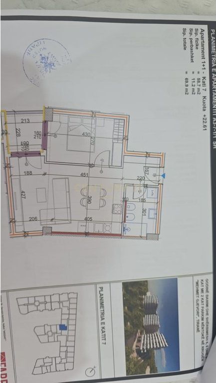 PASKUQAN, SHESIM APARTAMENT 1+1