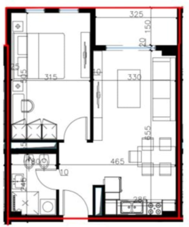 Apartment 1+1 for Sale Univers City