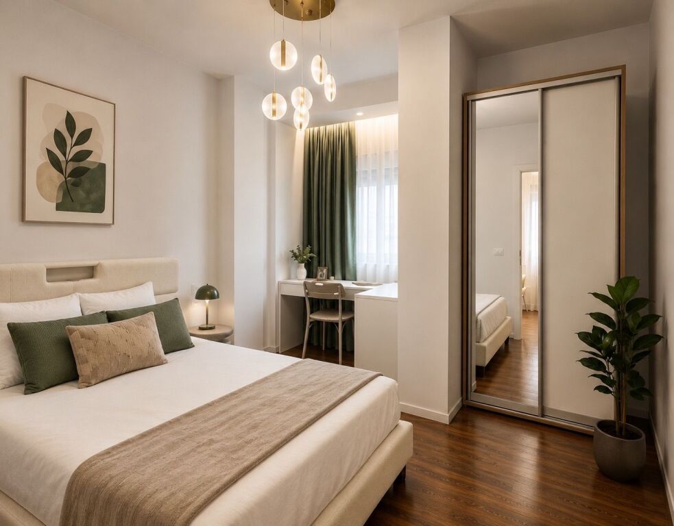 APARTAMENT 1+1 ME QERA KODRA DIELLIT