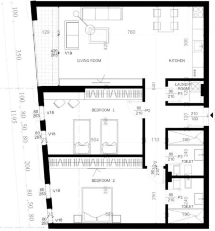 We have a 2+1+2 apartment for Sale in Grow Green Residence, Sauk., only 2 minutes from TEG and 12 minutes from the center of Tirana