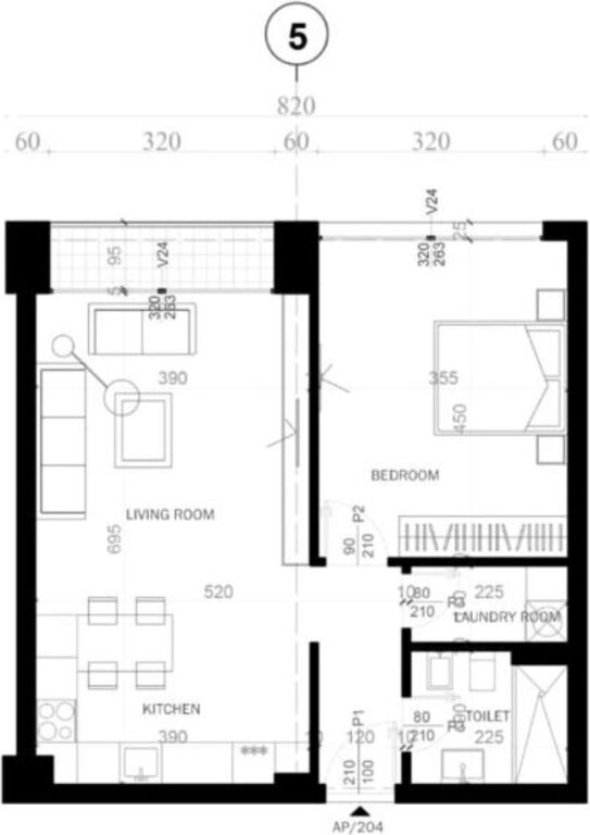 We have a 1+1 apartment for Sale in Grow Green Residence, Sauk., only 2 minutes from TEG and 12 minutes from the center of Tirana