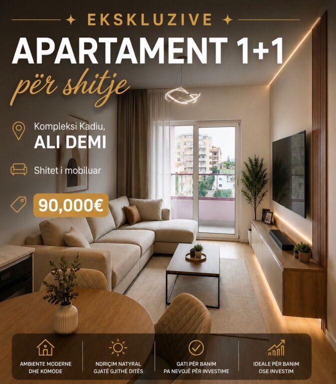 🏡 EXCLUSIVE – 1+1 APARTMENT FOR SALE IN KADIU RESIDENCE, ALI DEM