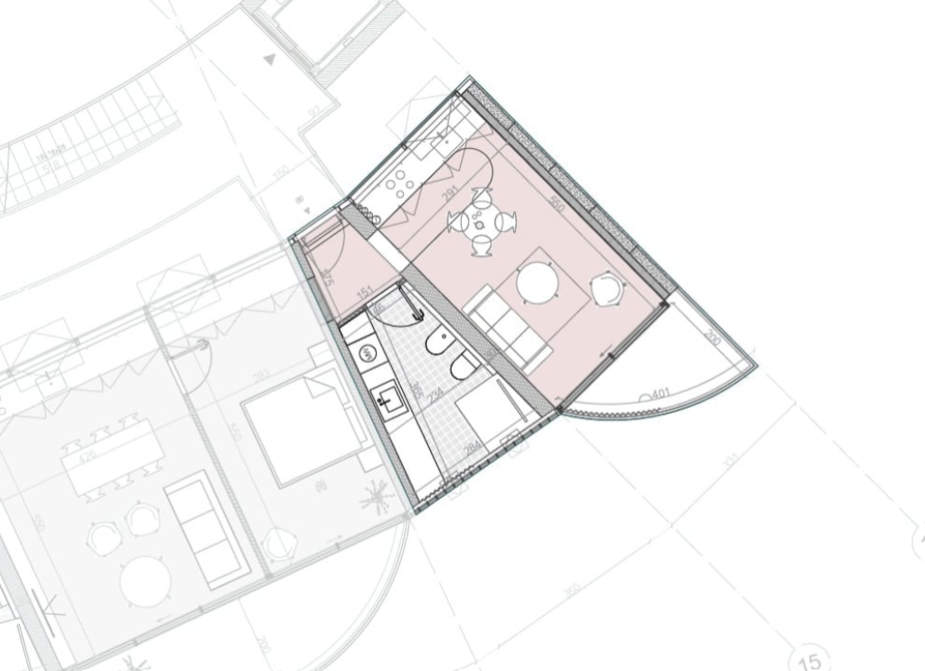 SHITET STUDIO 46 m² – Radisol Residence, Radhimë, Vlorë