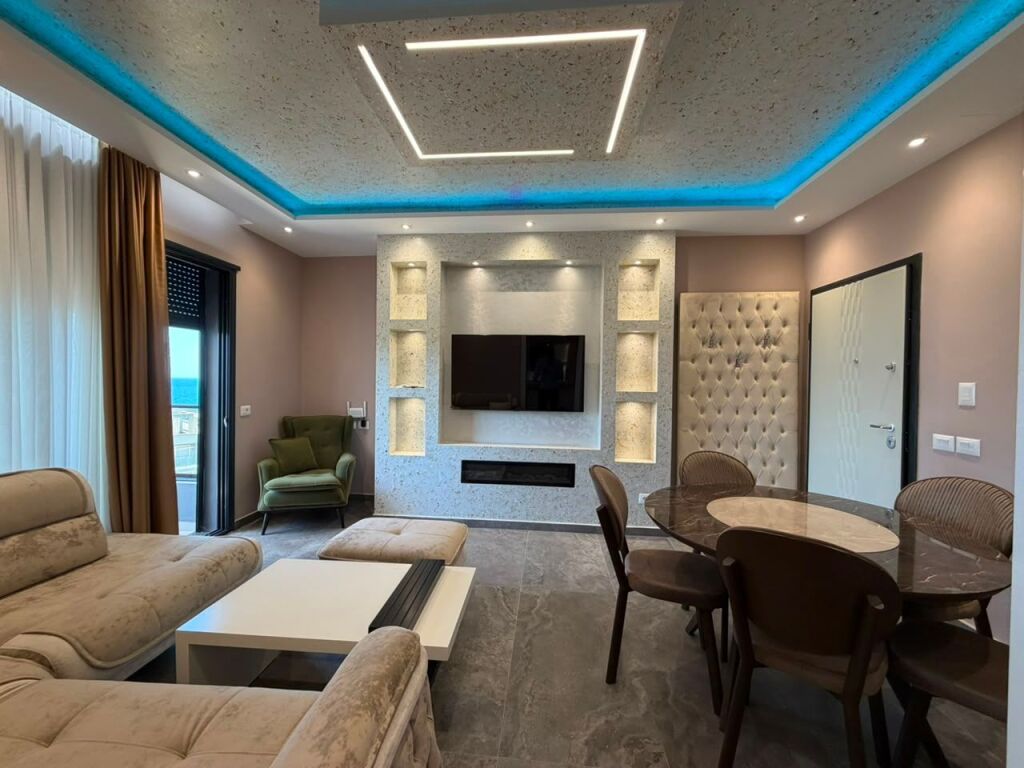 Super Appartamento di Lusso 1+1 con Vista Mare in Affitto a Lungo Termine - Acqua Fredda, Vlora