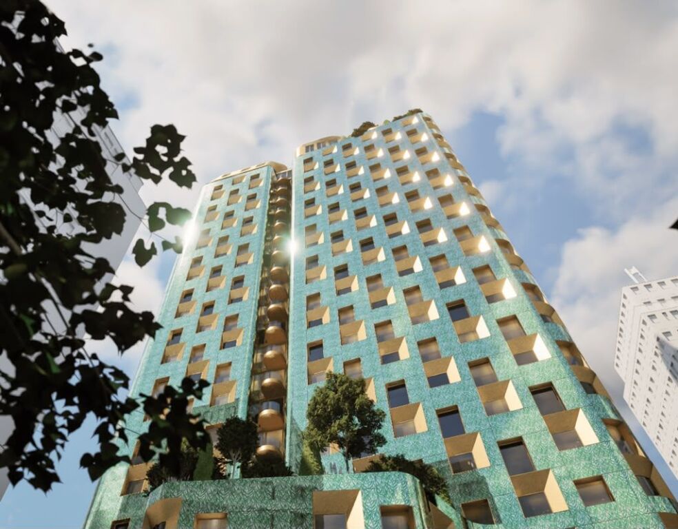 Apartment 1+1 for sale in the prestigious residence Bazaar Gate, in the heart of Tirana, near the New Bazaar