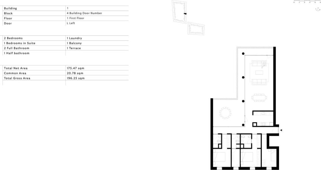 🌿Appartamento 3+1+3 in vendita a Long Hill Residence – Vicino a TEG, Tirana 🌿