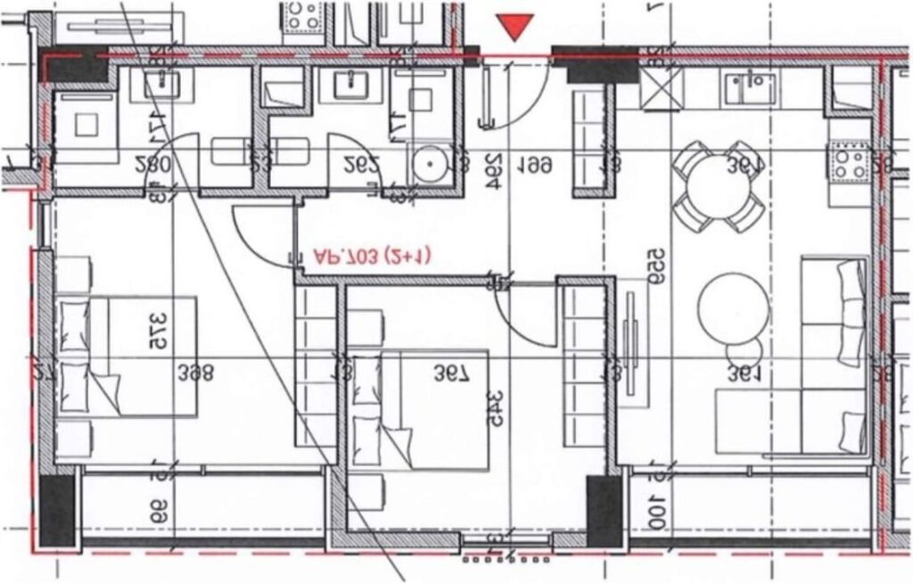 🌖 Shitet Apartament 2+1+2 – 📍Monolith Residence, Rruga Bardhyl 🌖 - Widok 2