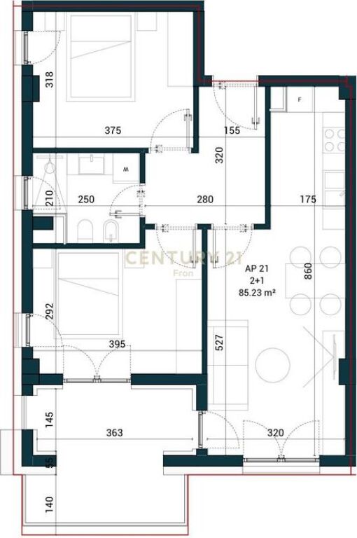 Apartament 2+1 për shitje | Sun Palase, Dhërmi