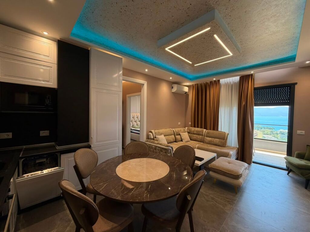 Super Appartamento di Lusso 1+1 con Vista Mare in Affitto a Lungo Termine - Acqua Fredda, Vlora