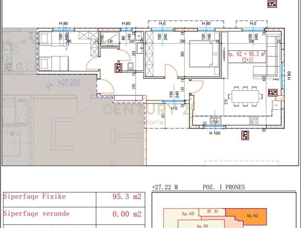 Shitet Apartament 2+1 Prane Rezidences Kotarja, Kamez