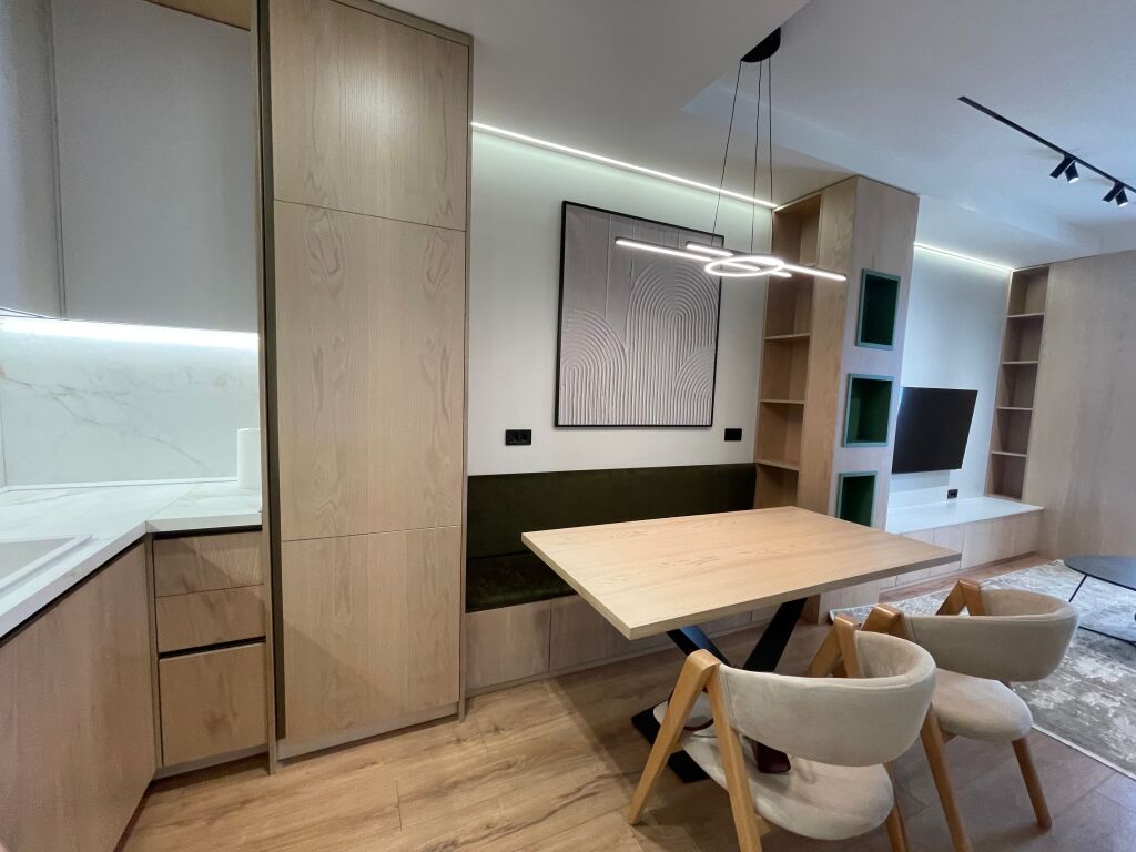 For rent modern 1+1 Apartment at Golden Tower Residence, Mine Peza Street!