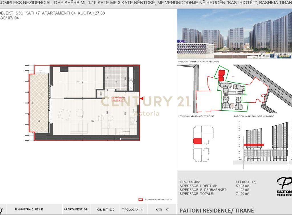 Appartamento 1+1 in Vendita a Pajtoni Residence