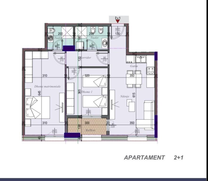 🏡 Appartamento 2+1 in Vendita a Tirana Entry