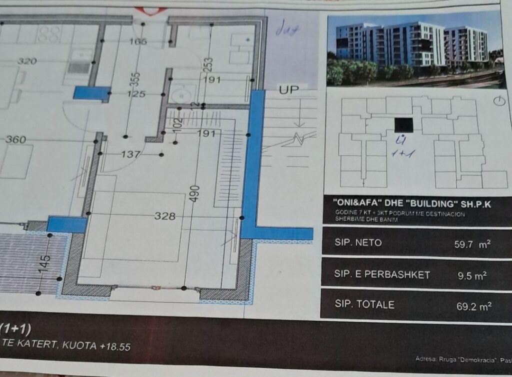 🏡 Shitet Apartament 1+1 tek Belfiore 2