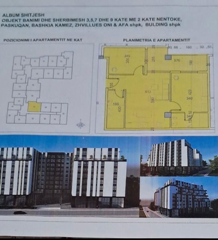 🏡 Shitet Apartament 2+1 tek Belfiore 1 - Widok 2