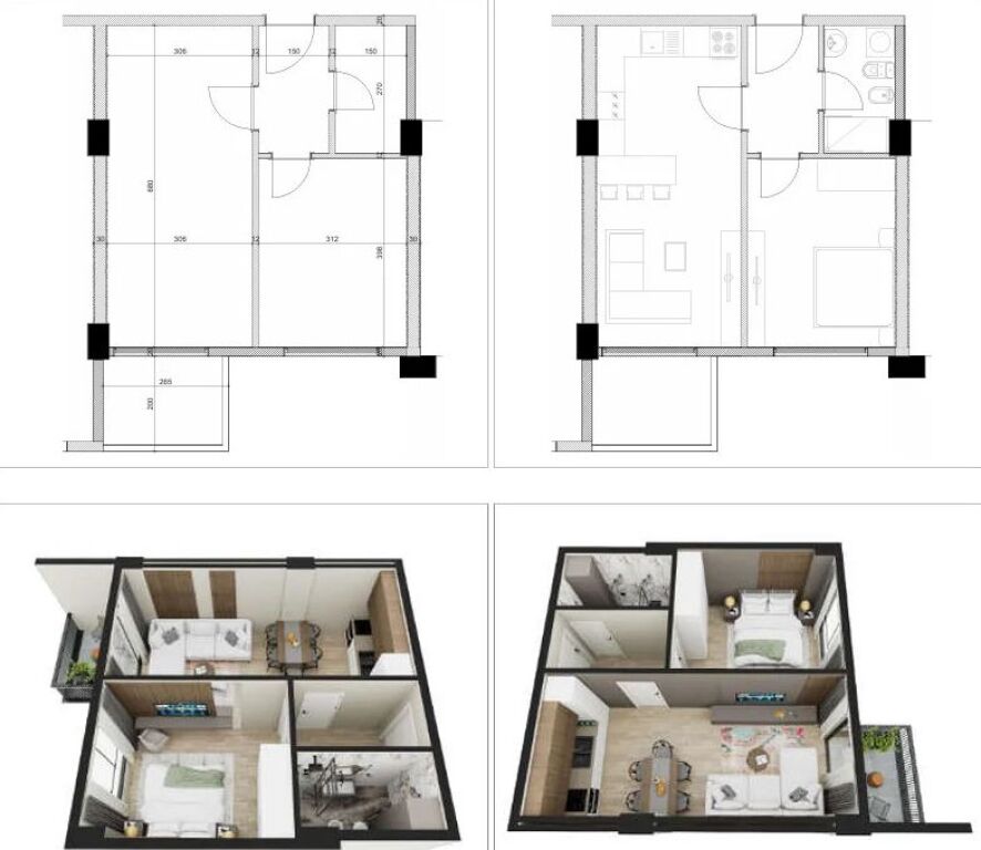 Golem | 70 mq (totali) | 60 mq (abitabili) | 1+1 | 99.000 Euro | Nuova Costruzione