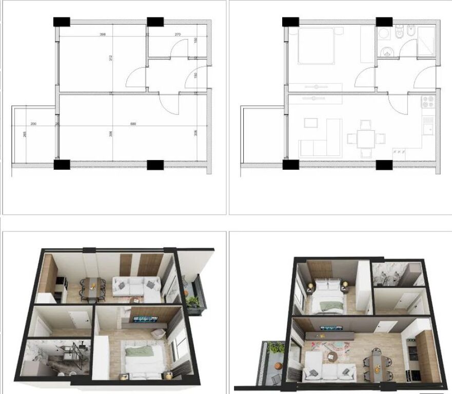 Golem | 70 mq (totali) | 60 mq (abitabili) | 1+1 | 99.000 Euro | Nuova Costruzione