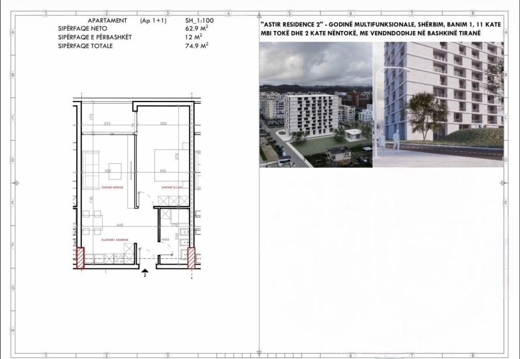 🏡 Shitet Apartament 1+1 – Astiri Residence 2 🔥 Çmim okazion: vetëm 1,050 €/m²​