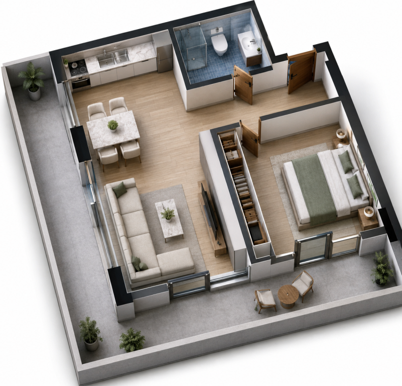 ✨ Apartment 1+1 for Sale Opportunity 📍Kodra e Diellit 2