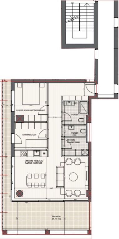 Apartament 2+1 per shitje tek Residenca Vlora Marina ne Vlore.