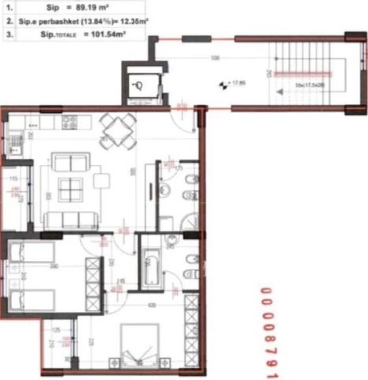 Apartment 2+1+2 for sale at Orion Complex Dibres Street !