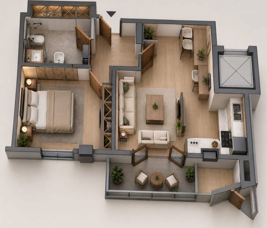 Super location !!! 1+1 for sale near Air Albania