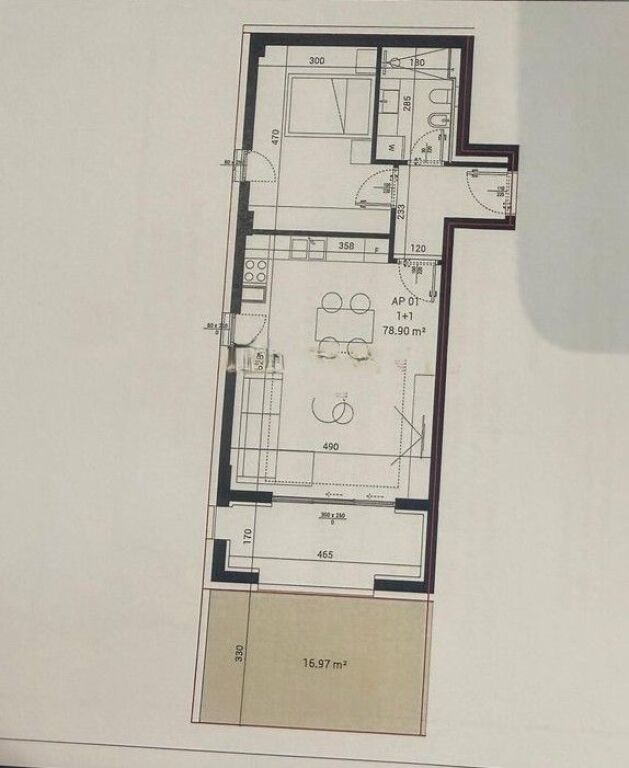 Apartament 1+1 Për Ne Sun Palase, 250.000€- 110.7m²
