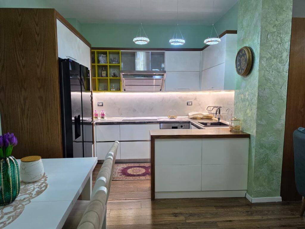 Ultra Luxury For Rent: Apartment 2+1+1🚾 &amp; 1 Balcony📍FRESH 109 m² ❤️ 5th Floor, With Fantastic View, First time for Rent (65,000 Leke/Month 💸) 🧨