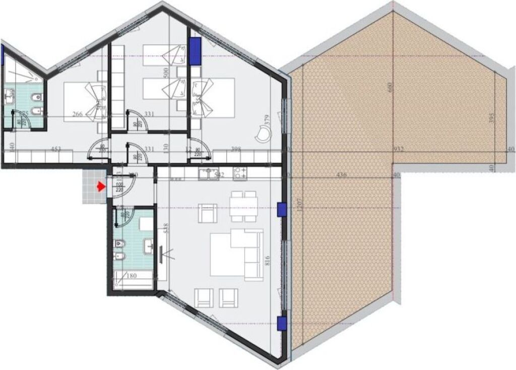 ◻️ SHITET APARTAMENT 3+1 ME VERANDË | Colonnade Residence