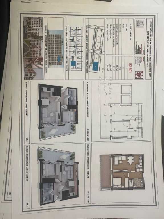 APARTAMENT 1+1 ME NJE VERANDE TE MADHE NE SHITJE TE RESIDENCA ADRIUM, GOLEM!!!