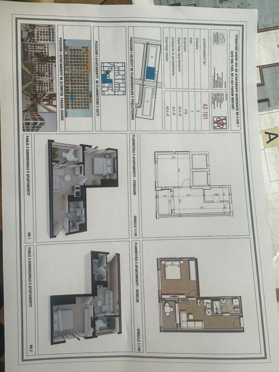 APARTAMENT1+1 NE SHITJE NE RESIDENCEN ADRIUM, GOLEM!!!