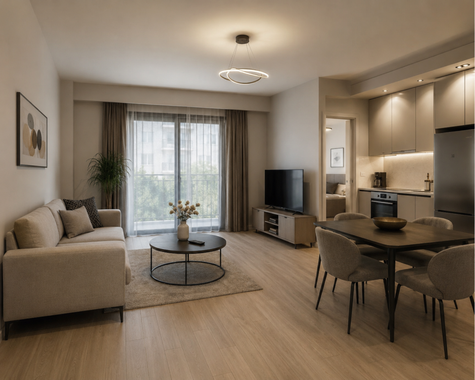 Apartment 1+1 For Sale in Mali i Robit, Durrës-Paja Construction!