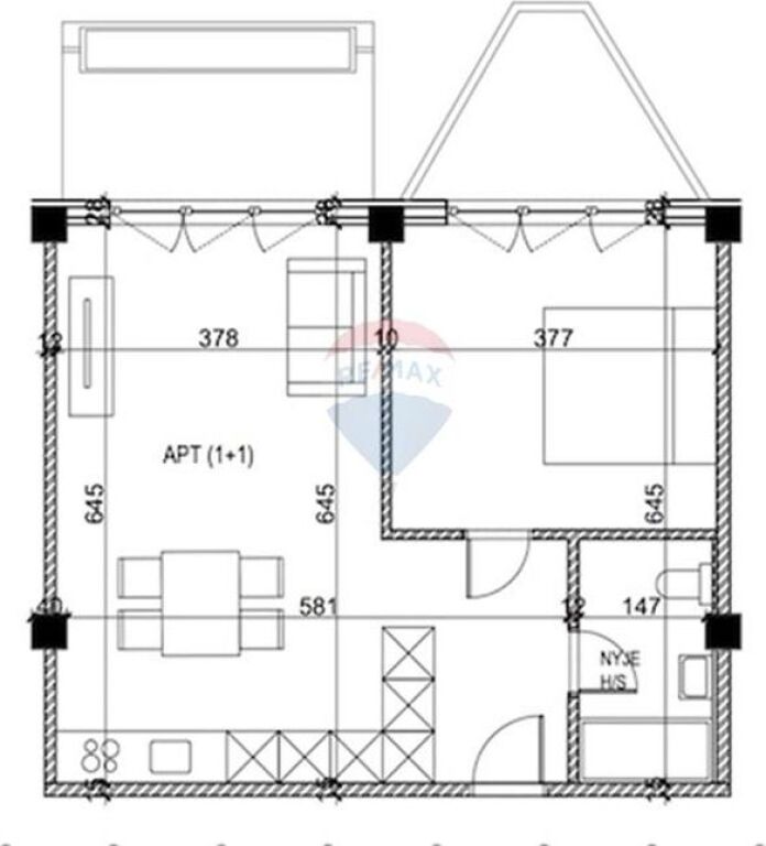 APARTAMENTE 1+1 PER SHITJE NE SHENGJIN