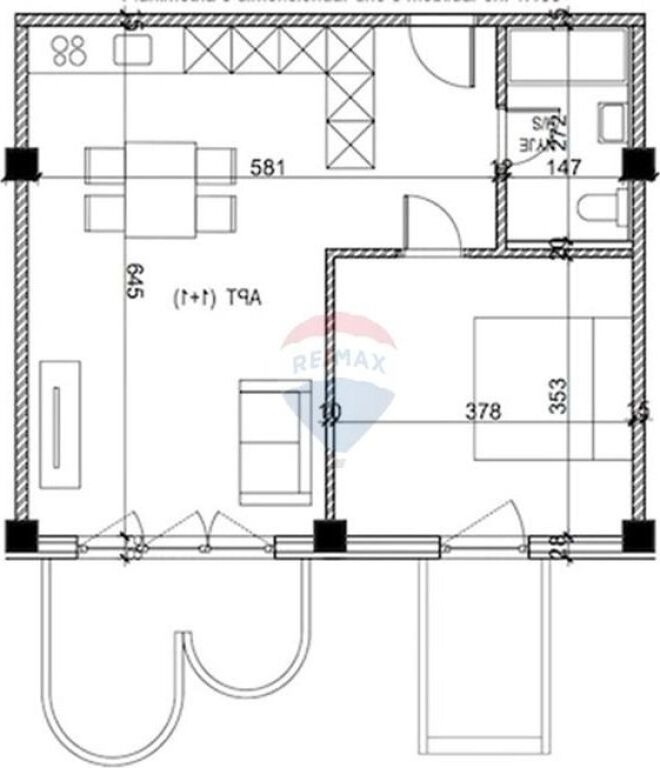 APARTAMENTE 1+1 PER SHITJE NE SHENGJIN