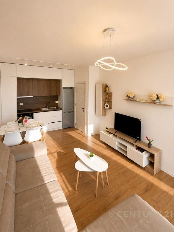 Appartamento moderno 1+1 in affitto presso Albulena Residence a Paskuqan. 400 € /Mese