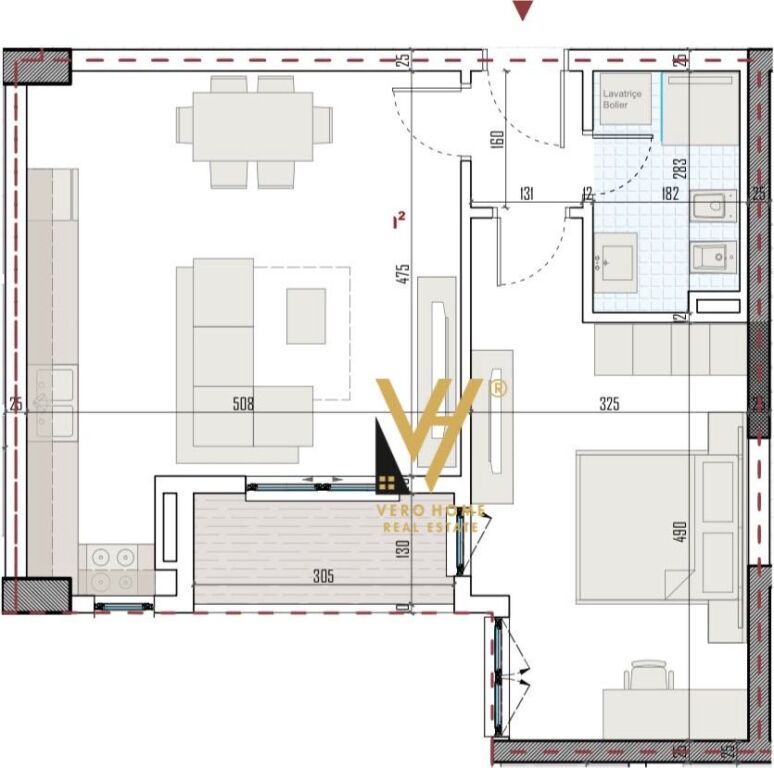 SHITET APARTAMENT 1+1+BLK TE REZ.RINGSIDE, BULEVARDI I RI 71.000 EURO